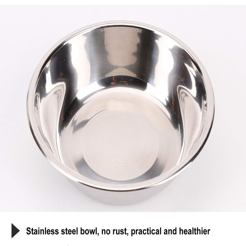 Tineer Double Pet Dog Slow Feeder Bowl,Stainless Steel Anti-Choke Puppy Food and Water Feeder for Dogs Cats (Blue) - Image 5